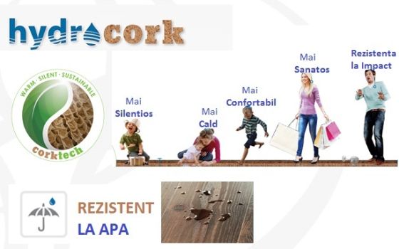 HydroCork - 100% rezistent la apă